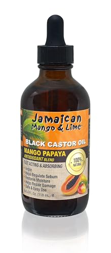 Jamaican Mango & Lime Black Castor Oil (Mango Papaya) 4oz Jamaican Mango & Lime