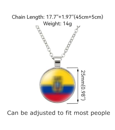 QTAOEIONG Jamaica Flag Metal Necklace and Alloy Leather Braided Rope Bracelet Bangle Set for Men Women (Green Jamaica) QTAOEIONG