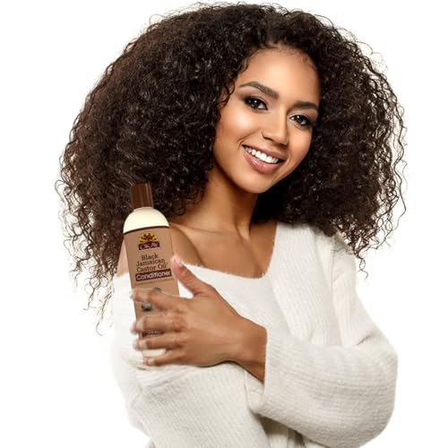 OKAY | Black Jamaican Castor Oil Conditioner | For All Hair Types & Textures | Revive - Moisturize - Grow Healthy Hair | with Argan Oil & Shea Butter | Free Of Parabens, Silicones, Sulfates , PALE YELLOW , 12 Oz Okay