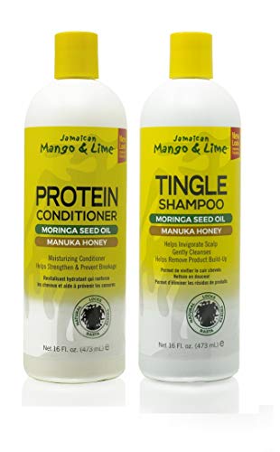Jamaican Mango & Lime Shampoo & Conditioner 16oz Duo (SG_B076TQ1DQS_US) Jamaican Mango & Lime