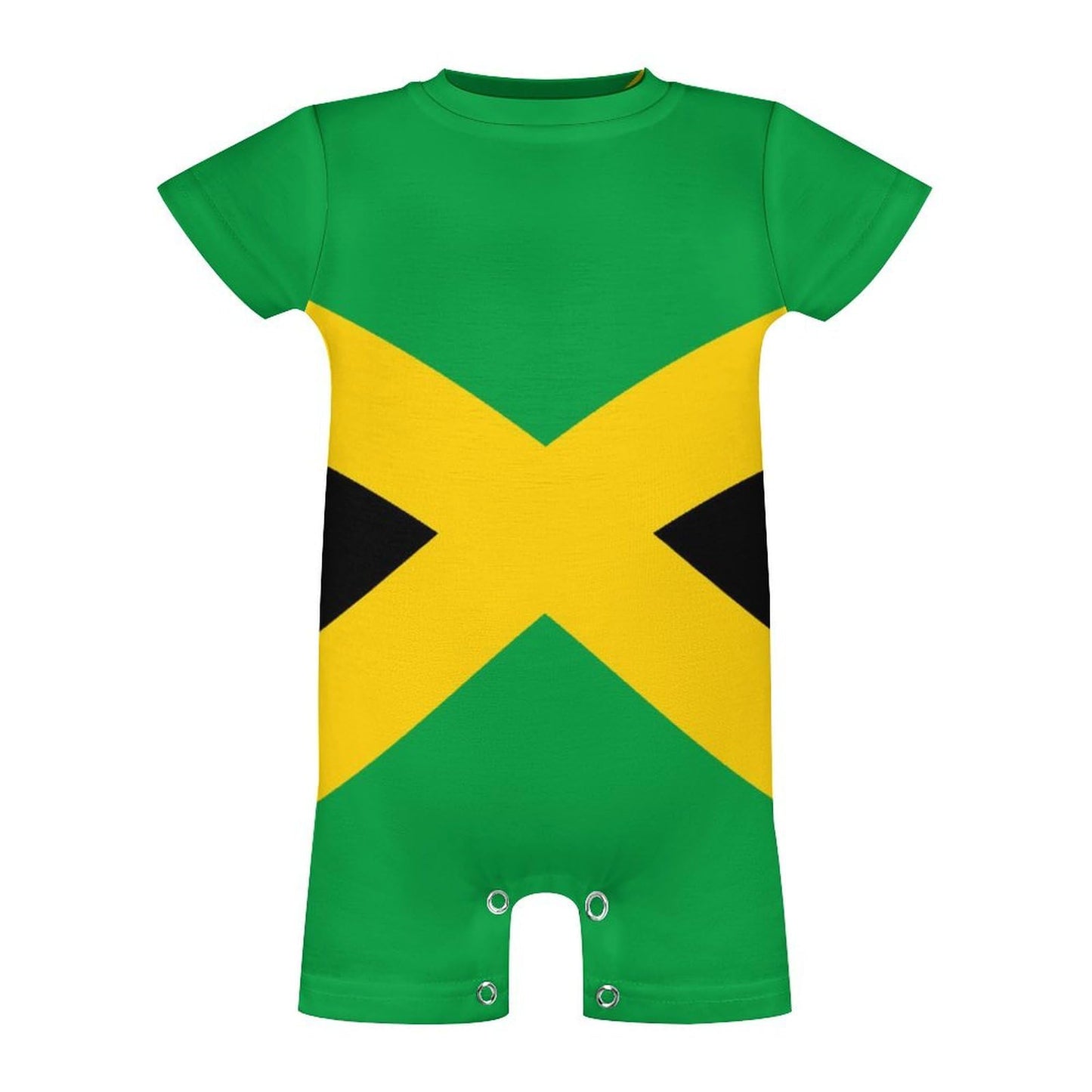 AuHomea Jamaican National Flag Newborn Baby Romper Clothing Cute Infant Short Sleeve Clothes Jumpsuit Playsuit One Piece Outfit for 18-24M Boy Girl AuHomea