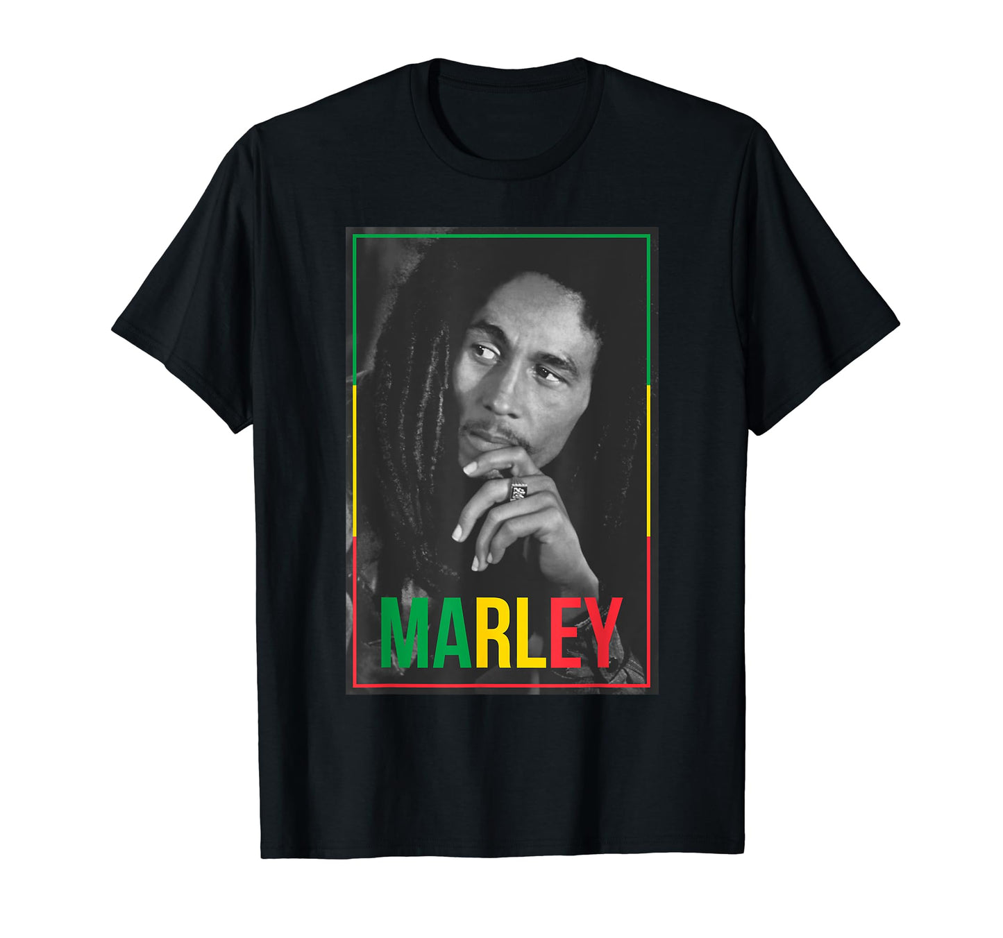 Official Bob Marley Photo White T-Shirt Bob Marley