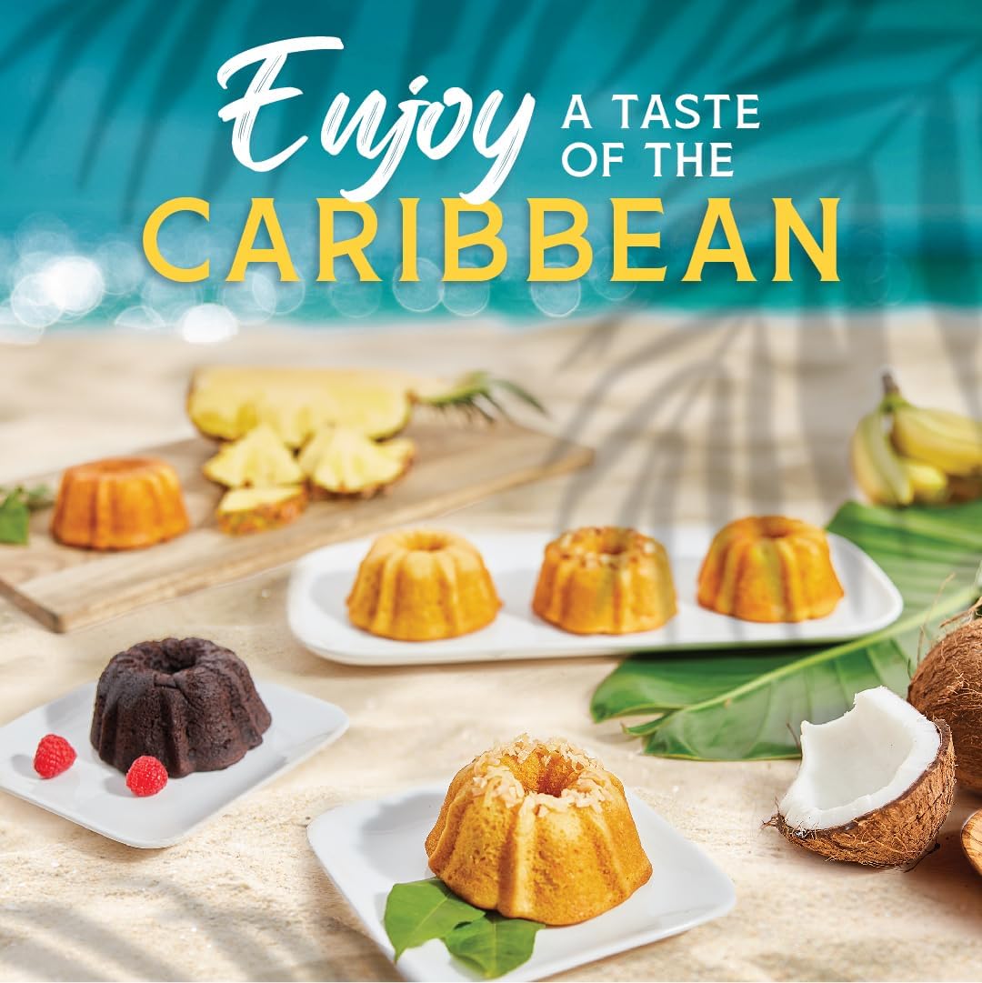 Tortuga Caribbean Classic Golden Original Rum Cakes – 4 oz. - 6 Pack - The Perfect Premium Gourmet Gift for Stocking Stuffers and Christmas Gifts - Great Mini Cakes for Delivery TORTUGA