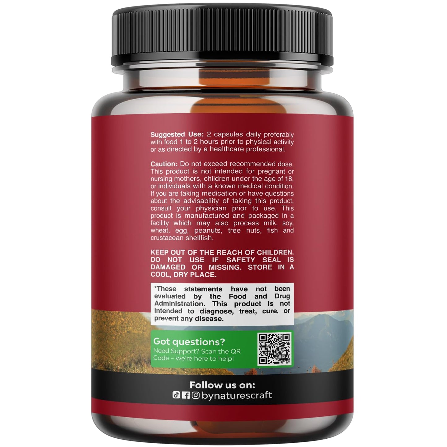 Horny Goat Weed for Male Enhancement - Extra Strength Horny Goat Weed for Men 1590mg Complex with Tongkat Ali Saw Palmetto Extract Panax Ginseng and Black Maca Root for Stamina & Energy - 90 Servings Natures Craft