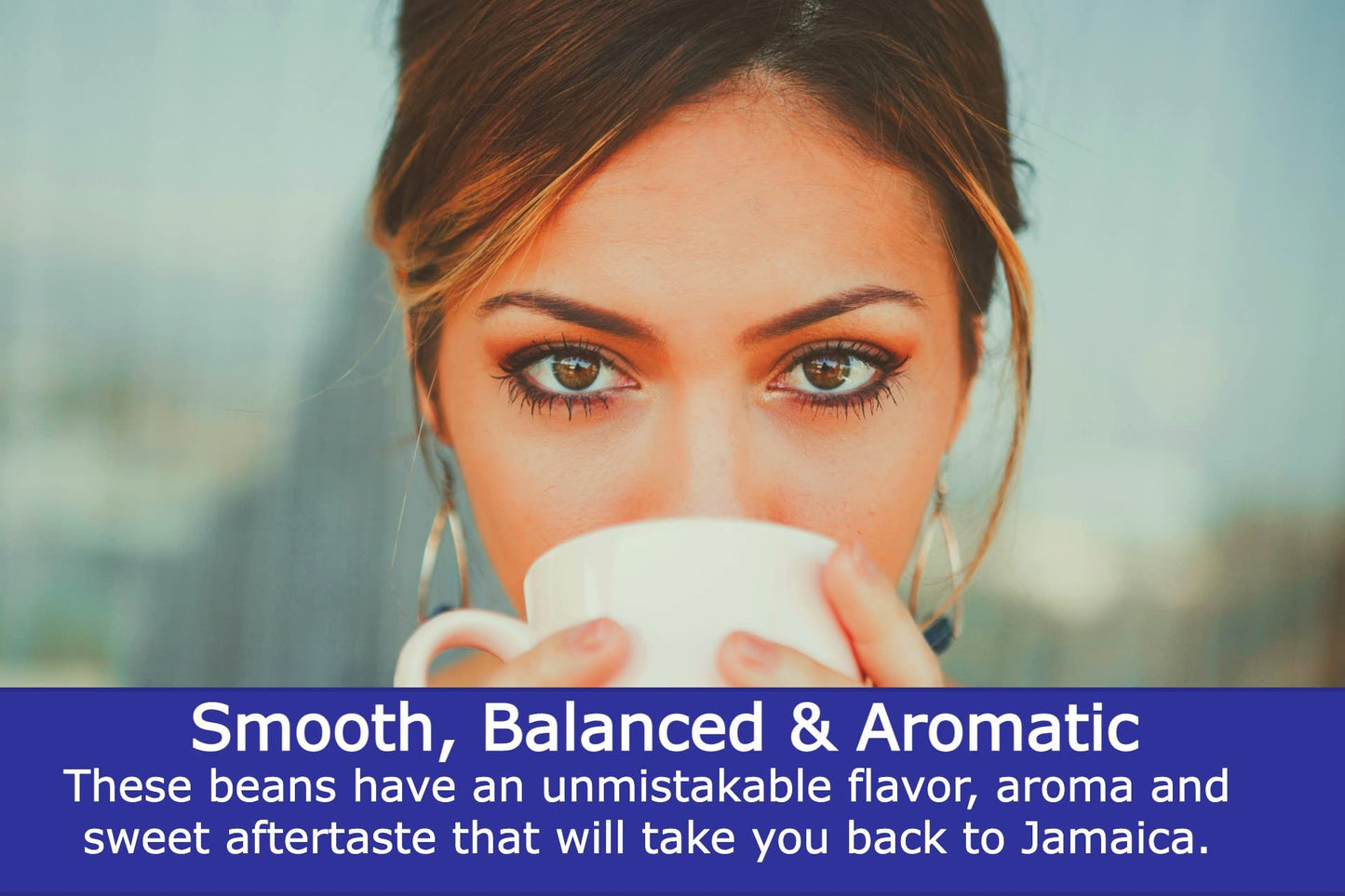 Cafe Blue – 100% Authentic Jamaica Blue Mountain Coffee from Clifton Mount Estate, Medium Roast Whole Bean Coffee, Premium Arabica Coffee Beans, Coffee Bag of 16 Ounces (1 Pound, 454 Grams) Cafe Blue Cafe Blue