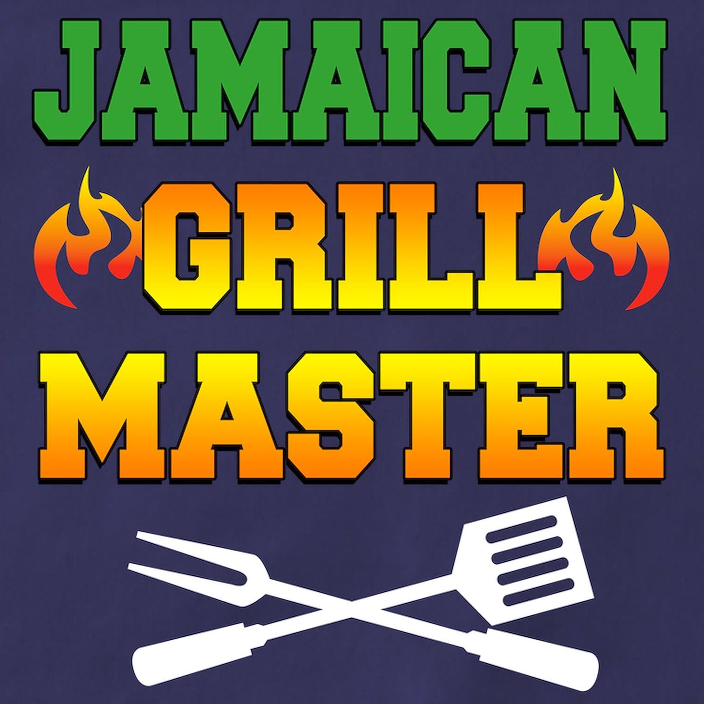 CafePress Jamaican Grill Master Apron (Dark) Kitchen Apron with Pockets, Grilling Apron, Baking Apron CafePress