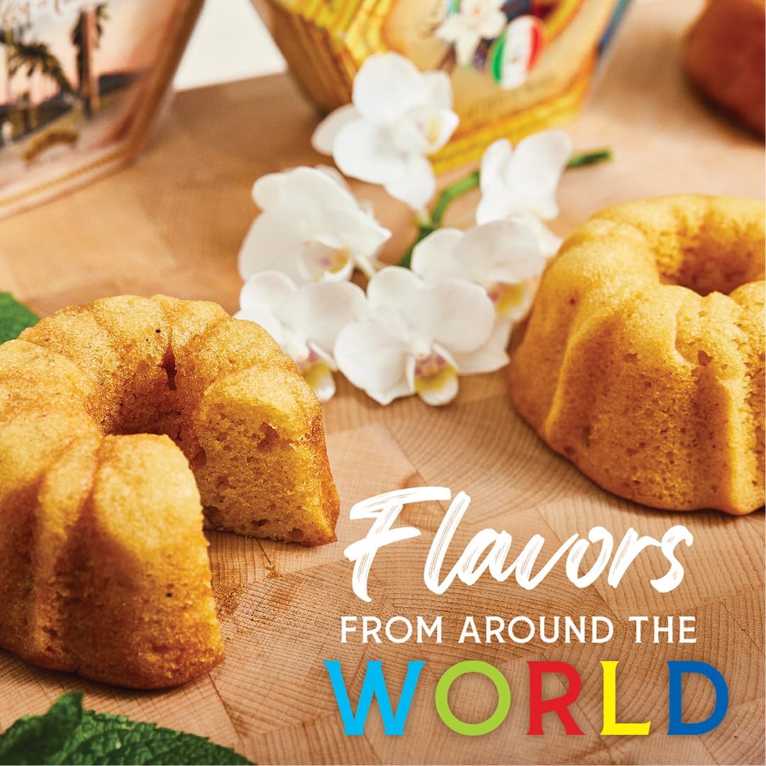 Tortuga Caribbean Classic Golden Original Rum Cakes – 4 oz. - 6 Pack - The Perfect Premium Gourmet Gift for Stocking Stuffers and Christmas Gifts - Great Mini Cakes for Delivery TORTUGA