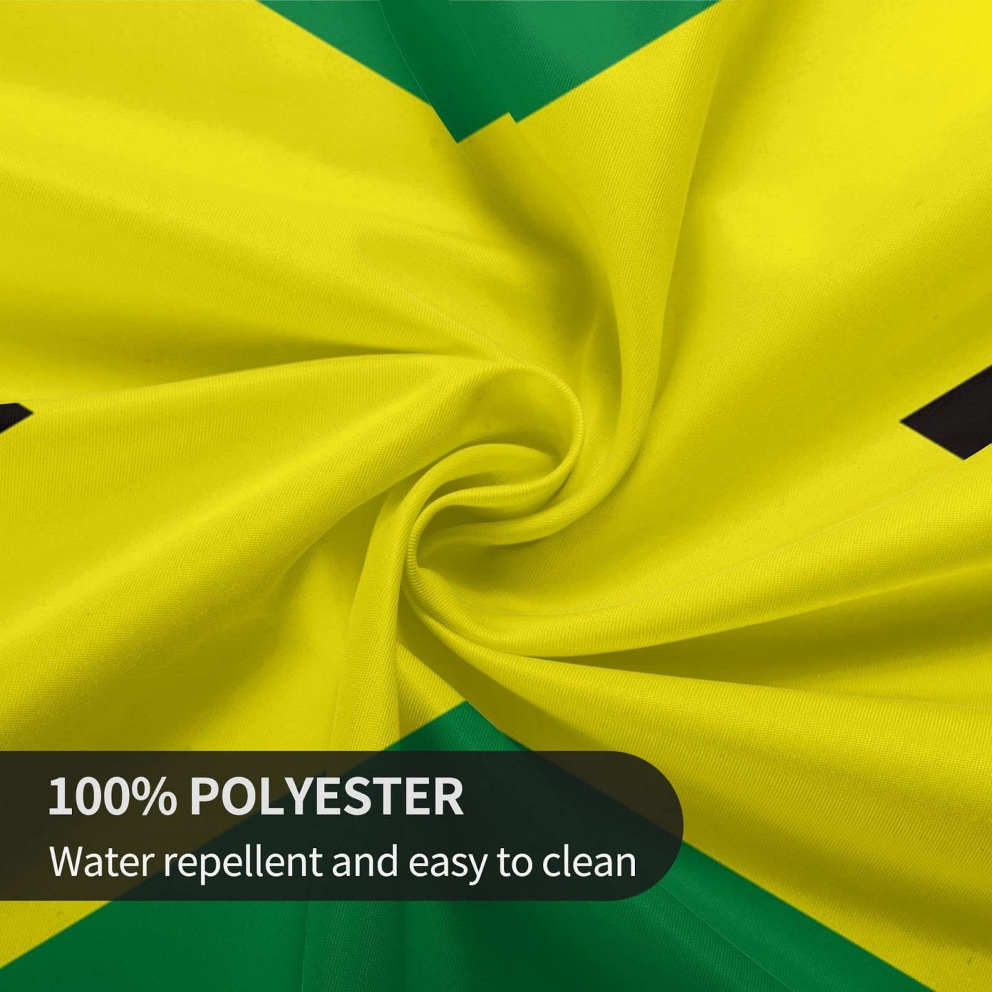 Teery-YY Jamaican Flag Pattern Round Tablecloth 60 inches Resistant Wrinkle Washable Table Cloth Cover for Home Dining Decor Kitchen Party Outdoor, Black, One Size Teery-YY