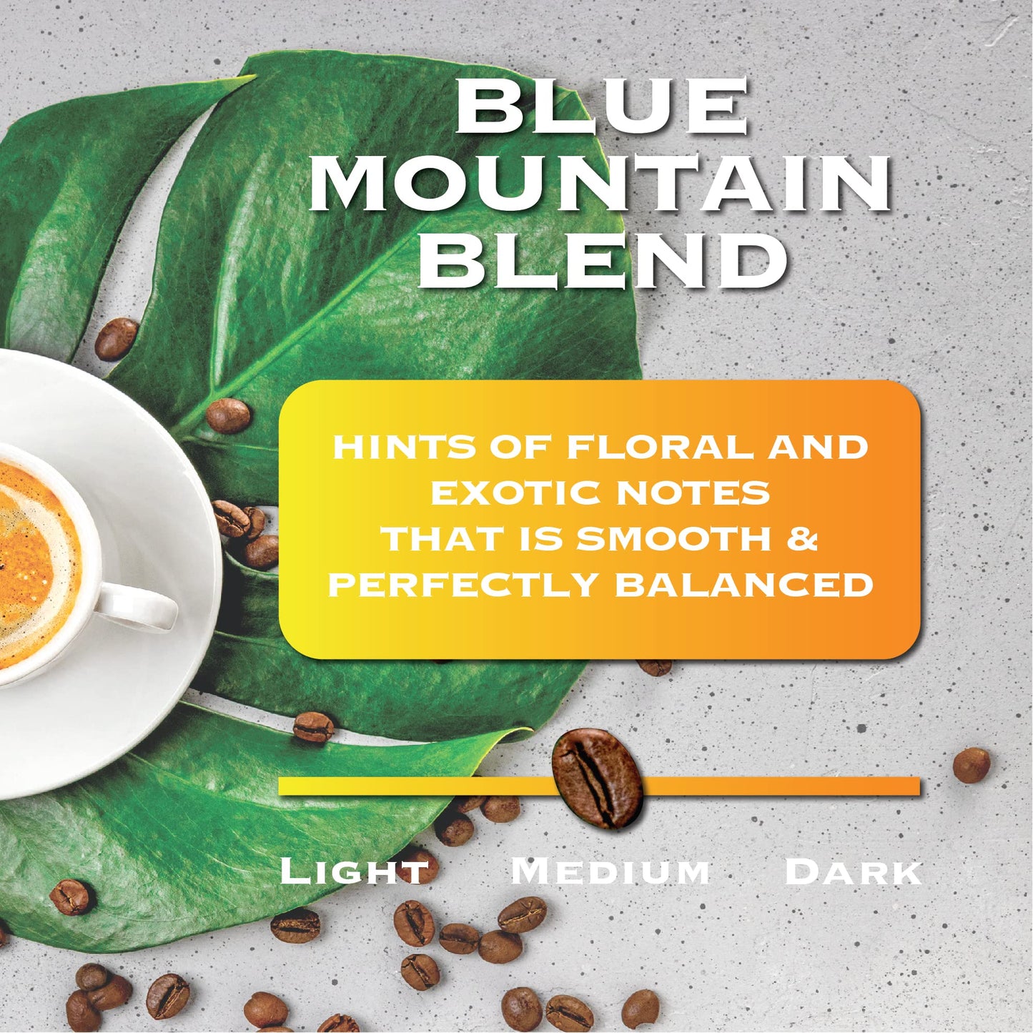 Jamaican Blue Mountain Coffee Blend, Whole Bean, 1 Lb Bag - Medium Roast, Fresh Strong Arabica Coffee - Rich And Smooth Flavor - Magnum Exotics Magnum Exotics