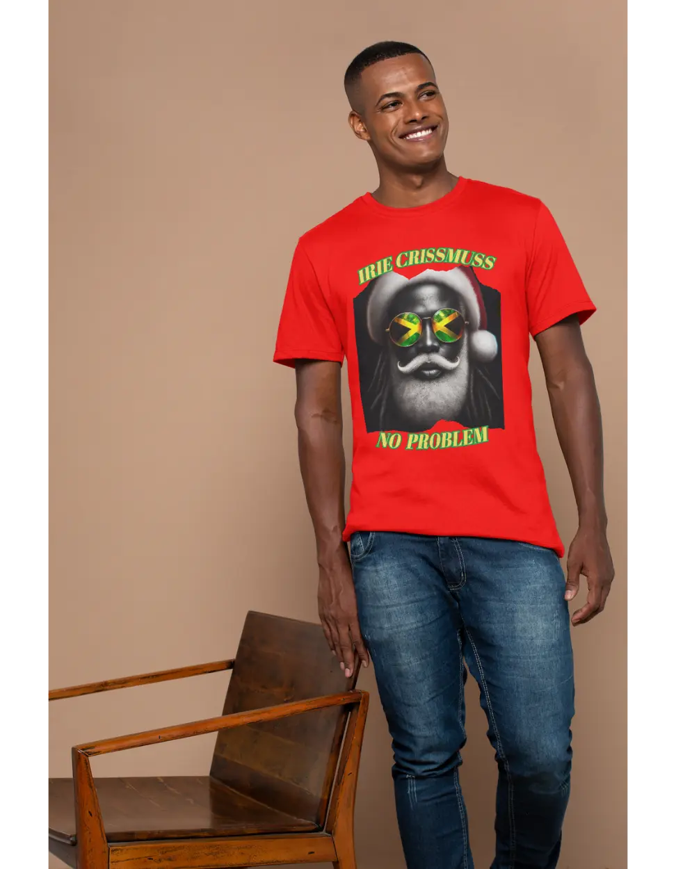 Rasta Santa "Irie Crissmuss" Jamaican T shirt