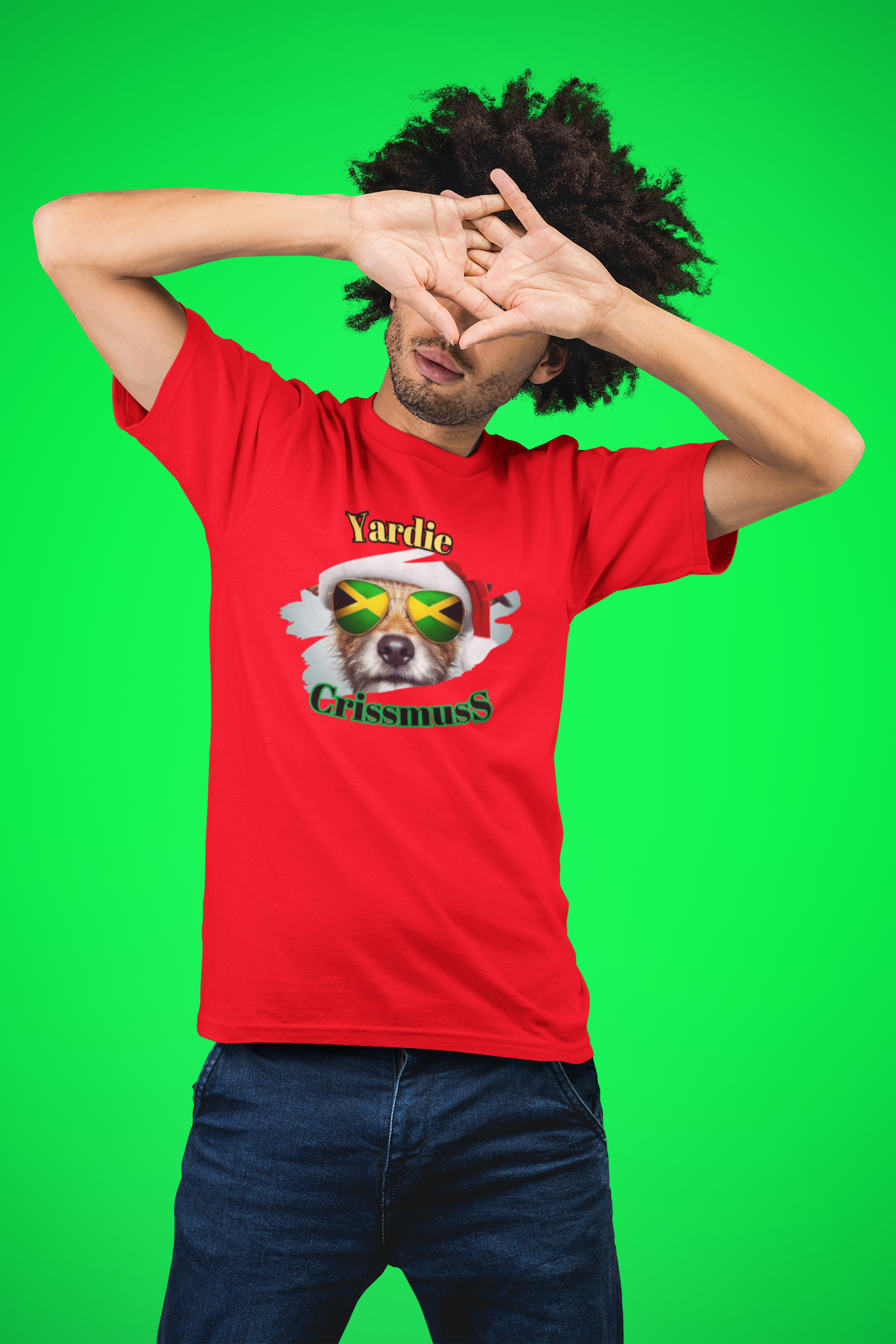 Jamaica T Shirt Christmas Themed - Yardie Crissmuss Pooch My Store