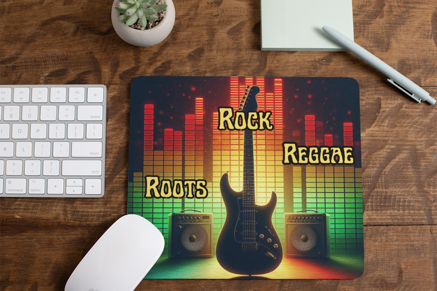 Jamaica Roots Rock Reggae Mouse Pad – Vibrant Waterproof, Non-Slip Mouse Mat for Computers & Laptops | Perfect for Men, Women & Kids