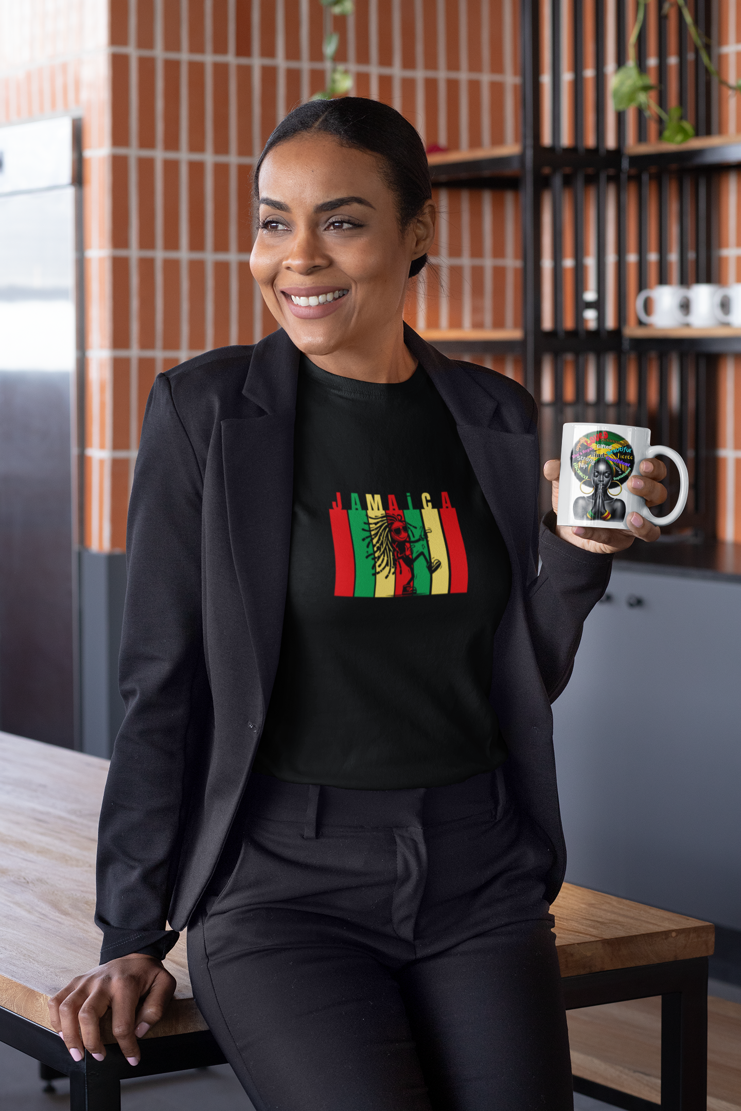 Jamaica Themed Printed T-Shirt Imaging876