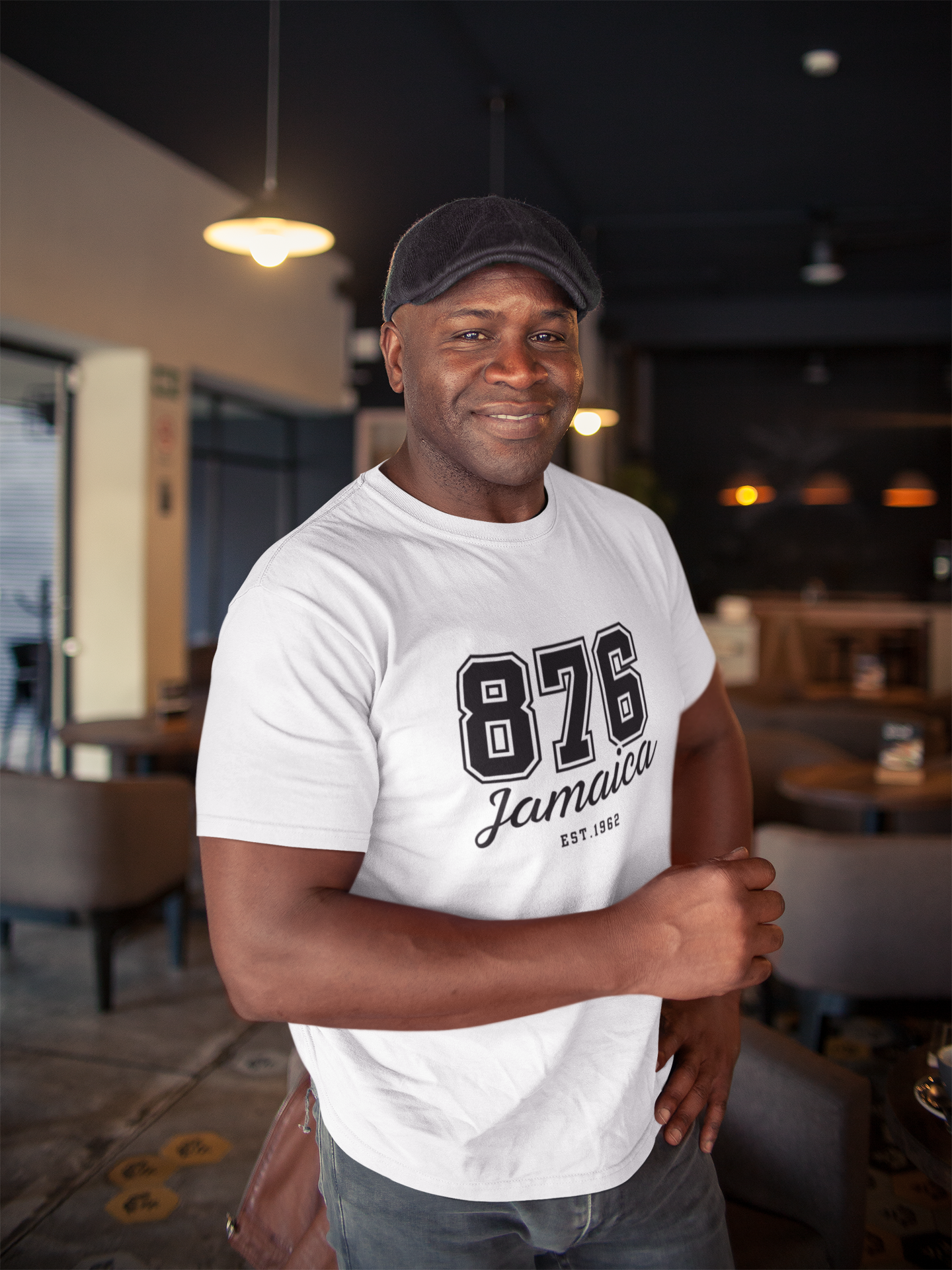 Team 876 Jamaican Themed T-Shirt (Black Print) Imaging876