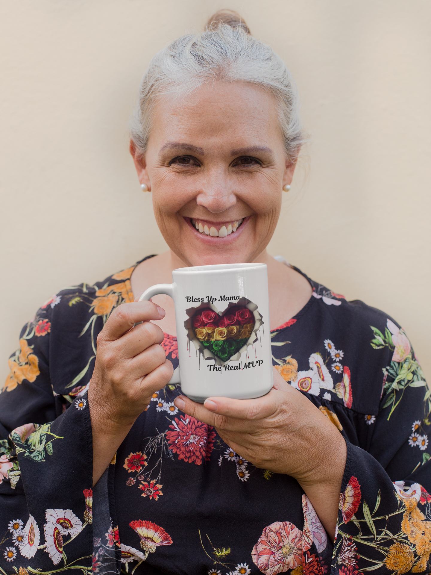 Reggae Inspired Mothers Day 15oz Coffee Mug (White) Imaging876