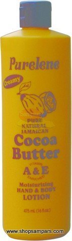 JAMAICAN PURELENE COCOA BUTTER LOTION A & E FOR ALL SKIN TYPES, UNISEX 16oz Purelene