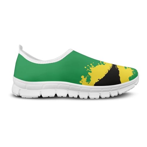 JoyLamoria Jamaica Flag Unisex Walking Shoes Sneakers Lightweight Durable Women Sneakers Slip On Shoes Platform Sandals Footwear JoyLamoria