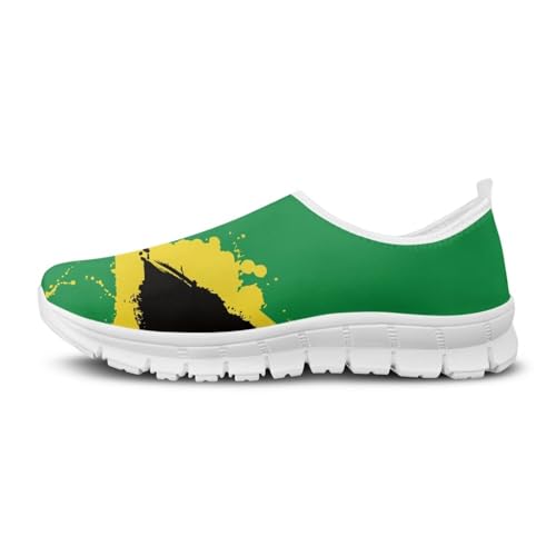 JoyLamoria Jamaica Flag Unisex Walking Shoes Sneakers Lightweight Durable Women Sneakers Slip On Shoes Platform Sandals Footwear JoyLamoria