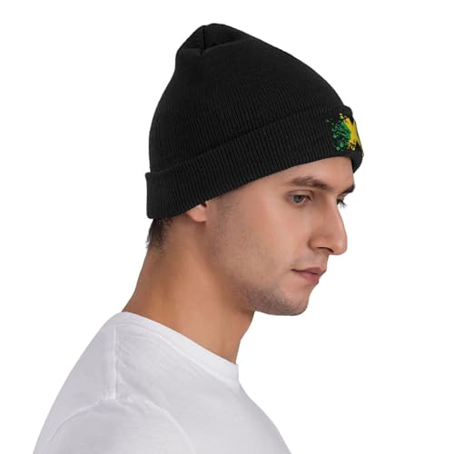 MANQINF Jamaica Flag Jamaican Baggy Slouchy Beanie Hat Winter Soft Hats Warm Casual Knit Cap Headwear for Women Men MANQINF