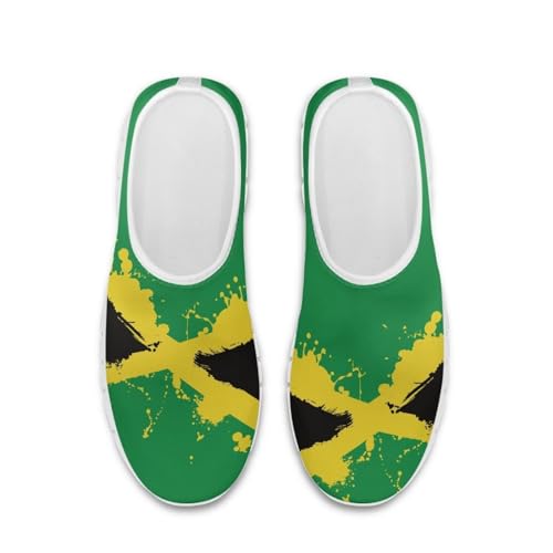 JoyLamoria Jamaica Flag Unisex Walking Shoes Sneakers Lightweight Durable Women Sneakers Slip On Shoes Platform Sandals Footwear JoyLamoria