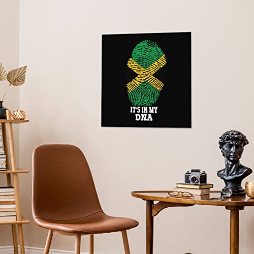 It's My DNA Jamaican Flag Wall Art Decor Canvas Prints Minimalist Aesthetic Artwork for Women Men Bedroom Living Room 20 * 40cm Imaging876