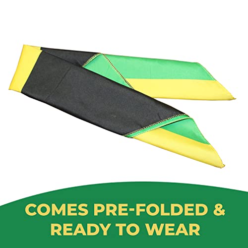 Costume Adventure Jamaican Flag Bandana Jamaica Flag Bandana Headband Jamaican Headwrap Jamaica Clothing Costume Adventure