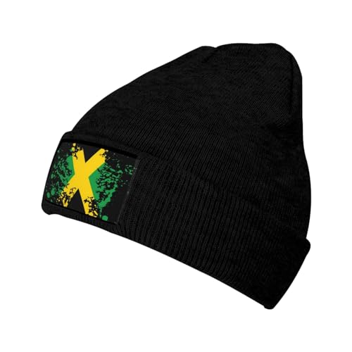 MANQINF Jamaica Flag Jamaican Baggy Slouchy Beanie Hat Winter Soft Hats Warm Casual Knit Cap Headwear for Women Men MANQINF