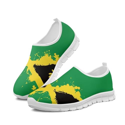 JoyLamoria Jamaica Flag Unisex Walking Shoes Sneakers Lightweight Durable Women Sneakers Slip On Shoes Platform Sandals Footwear JoyLamoria