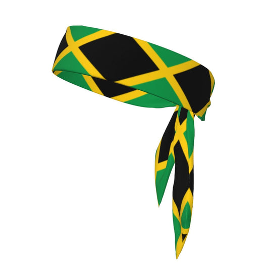 WLFXCJYL Flag of Jamaica Headband, female sports headscarf, male football headband, used for running, exercise, fitness, fashion and comfortable WLFXCJYL