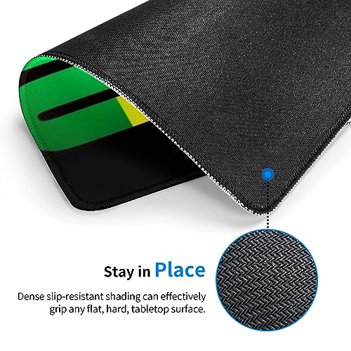 Reggae Music Rasta One Love Mouse Pad, Computer Decoration for Gamers, Suitable for Gaming, Work, Office, Rubber Non-Slip Mouse Pad Burloe