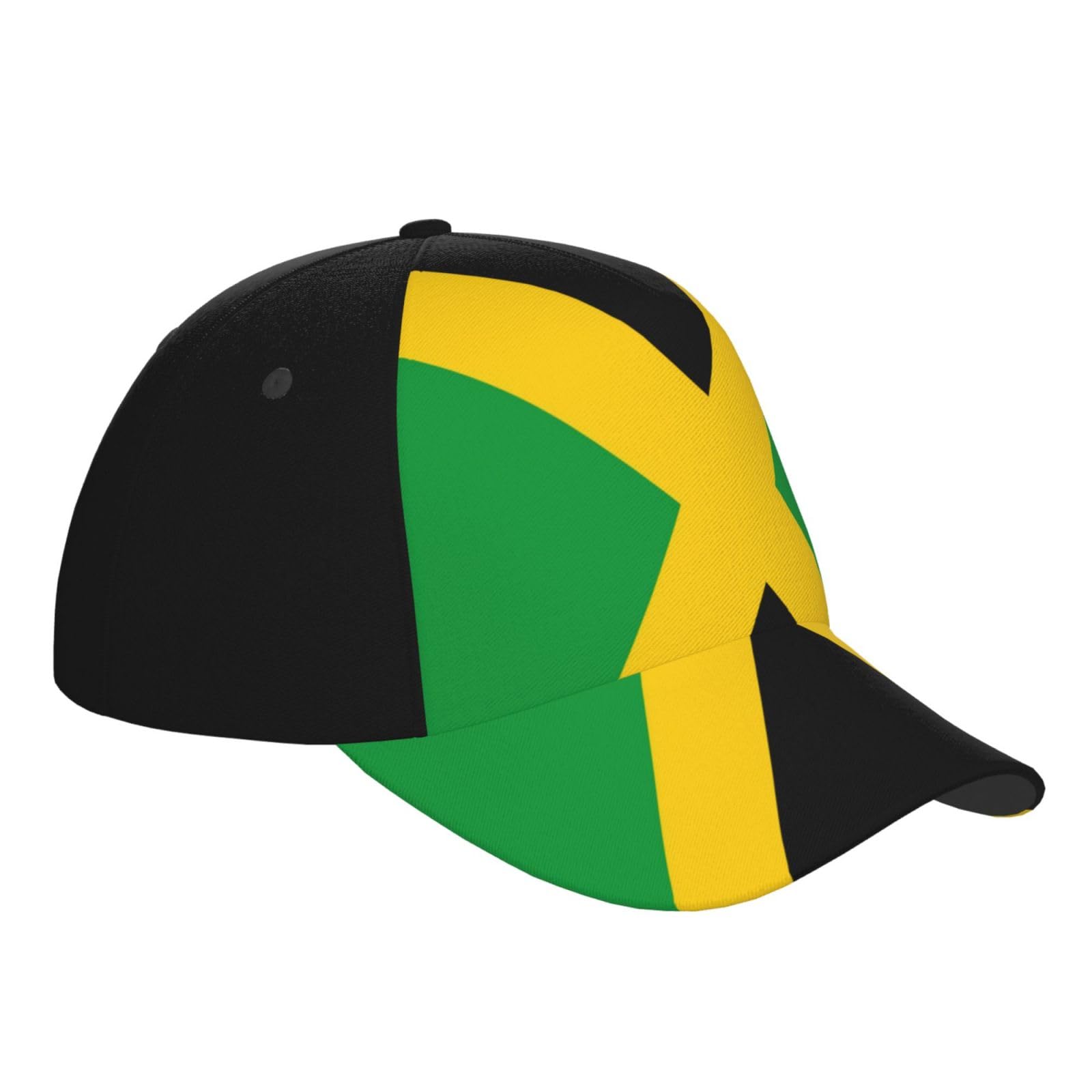 LVGOOKI Cute Jamaica Flag Hat for Men Women Flag Adjustable Snapback Hat Outdoor Patriotic Baseball Golf Hat LVGOOKI