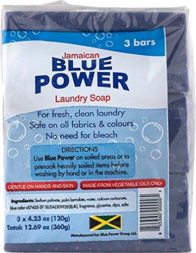Jamaican Blue Power Laundry Soap, 4.23 Ounce (Pack of 3) BluePower