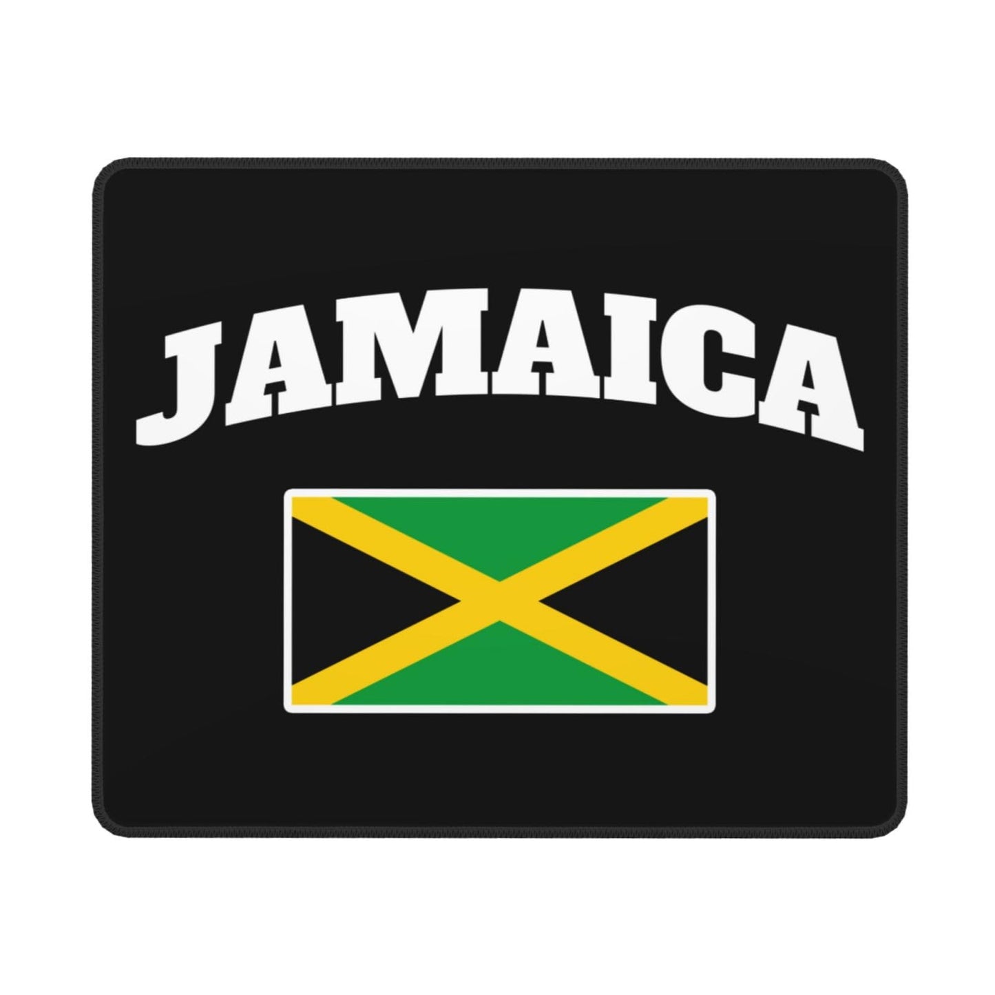 Jamaican Jamaicans Jamaica Flag Square Applicability Strong Mouse Pad Non-Slip Rubber Base Office Accessories Desk Decor Bneoip