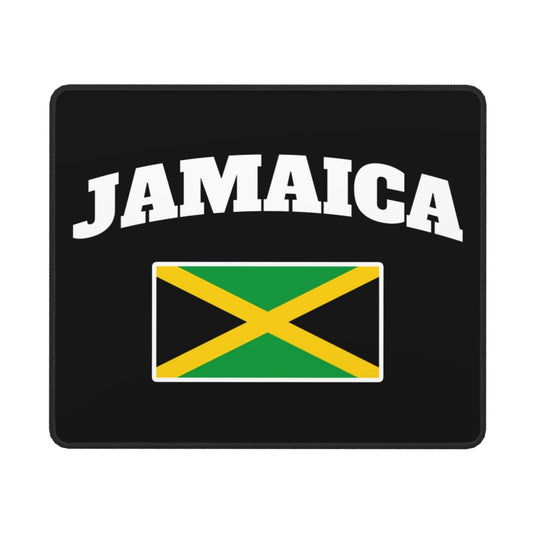 Jamaican Jamaicans Jamaica Flag Square Applicability Strong Mouse Pad Non-Slip Rubber Base Office Accessories Desk Decor Bneoip