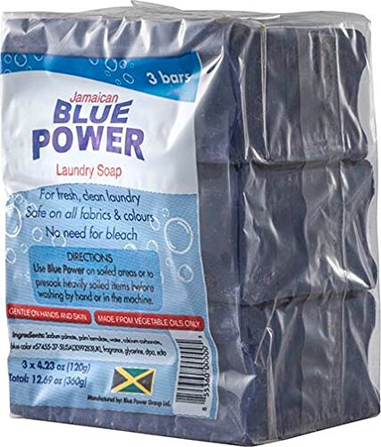 Jamaican Blue Power Laundry Soap, 4.23 Ounce (Pack of 3) BluePower