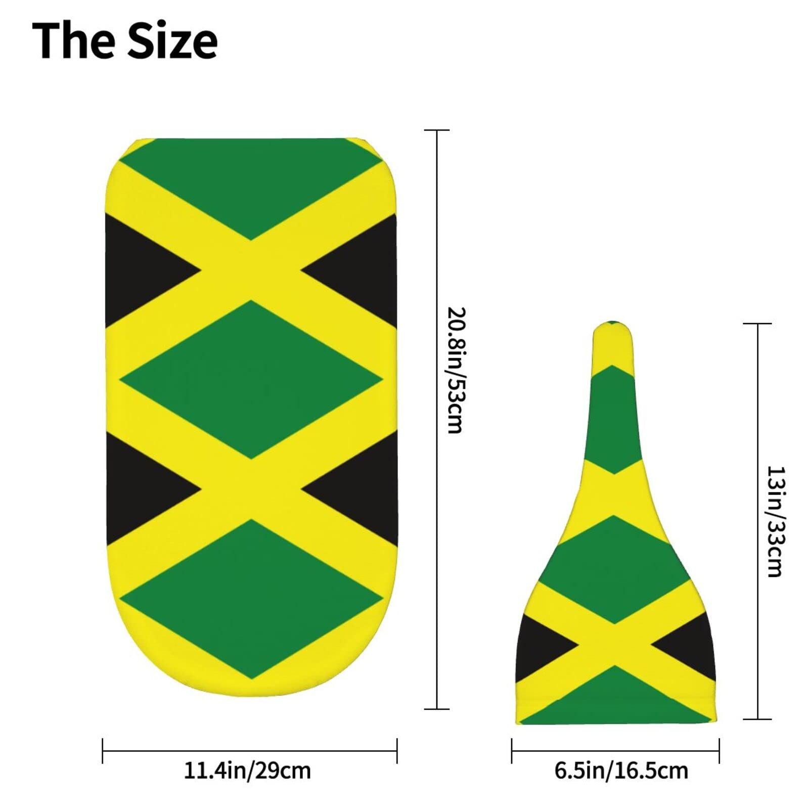 Ykklima Baby Newborn Swaddle Blanket with Beanie Hat- Jamaican Flag Pattern Receiving Blanket Sleep Sack for Girls Boys Infant Gifts Ykklima