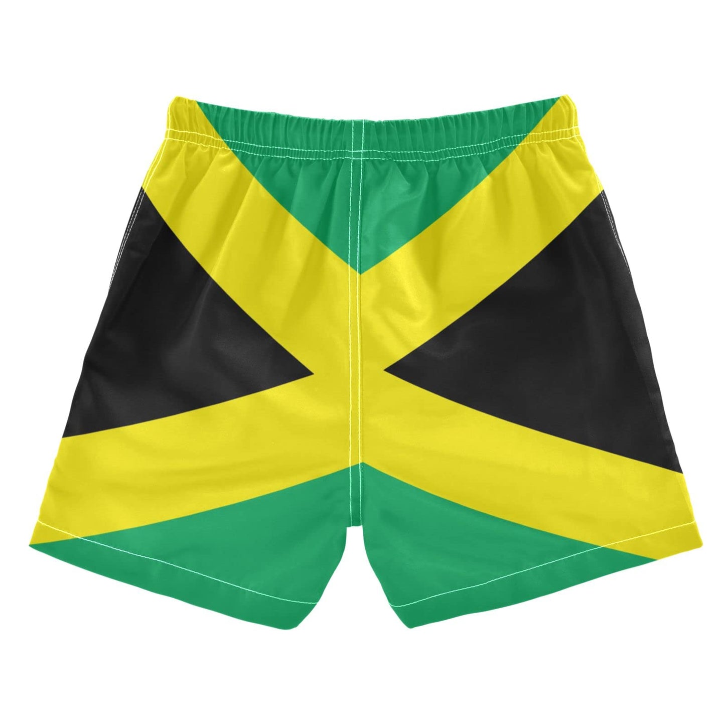 Aflyko Patriot Boys' Board Shorts Jamaica Flag Toddler Swim Trunk Girls Beach Swimwear Bathing Suit Aflyko