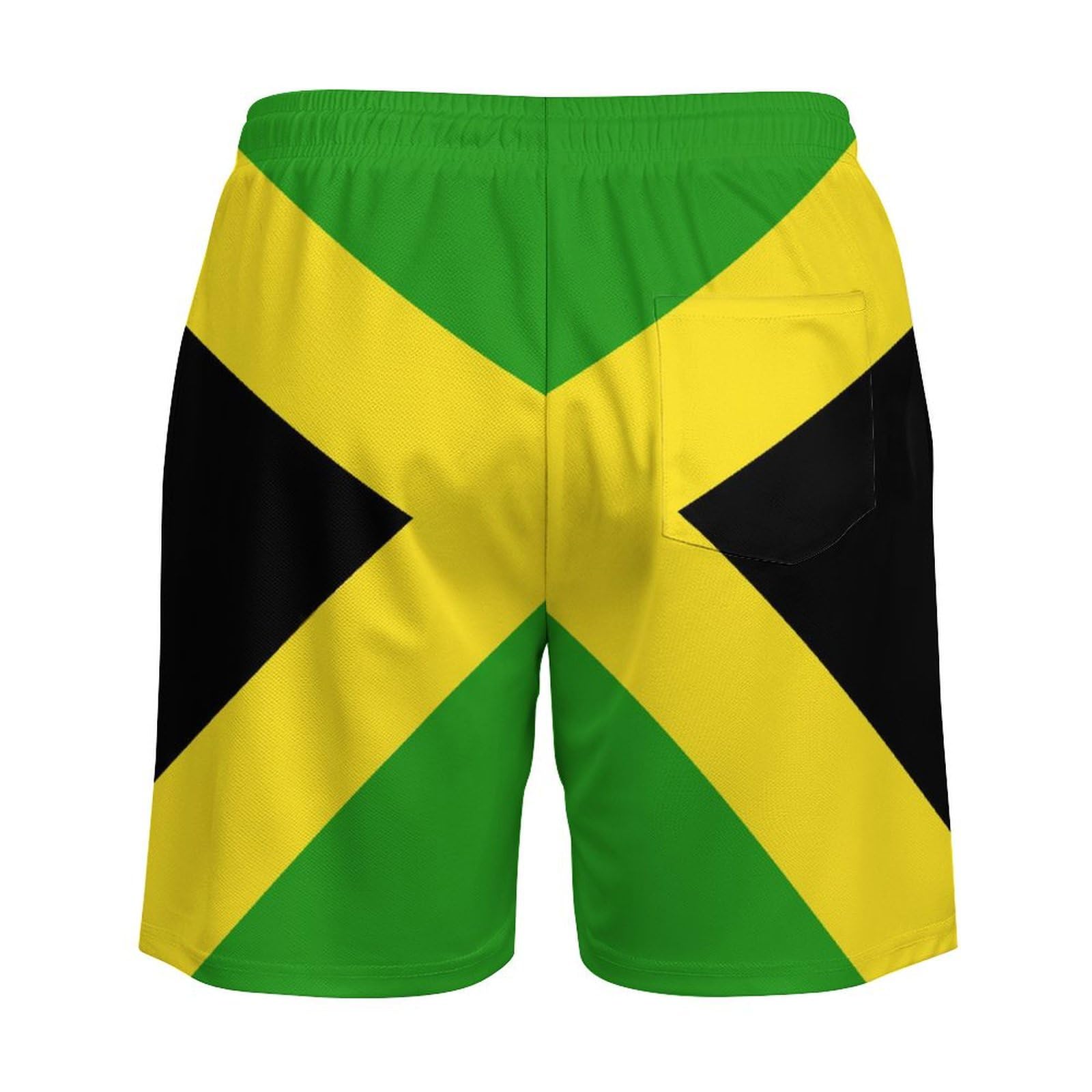 Heucapc Men's Board Shorts Jamaican Flag Quick Dry Swimming Trunks Jamaican Style Swim Trunks Summer Beach Shorts XL Heucapc