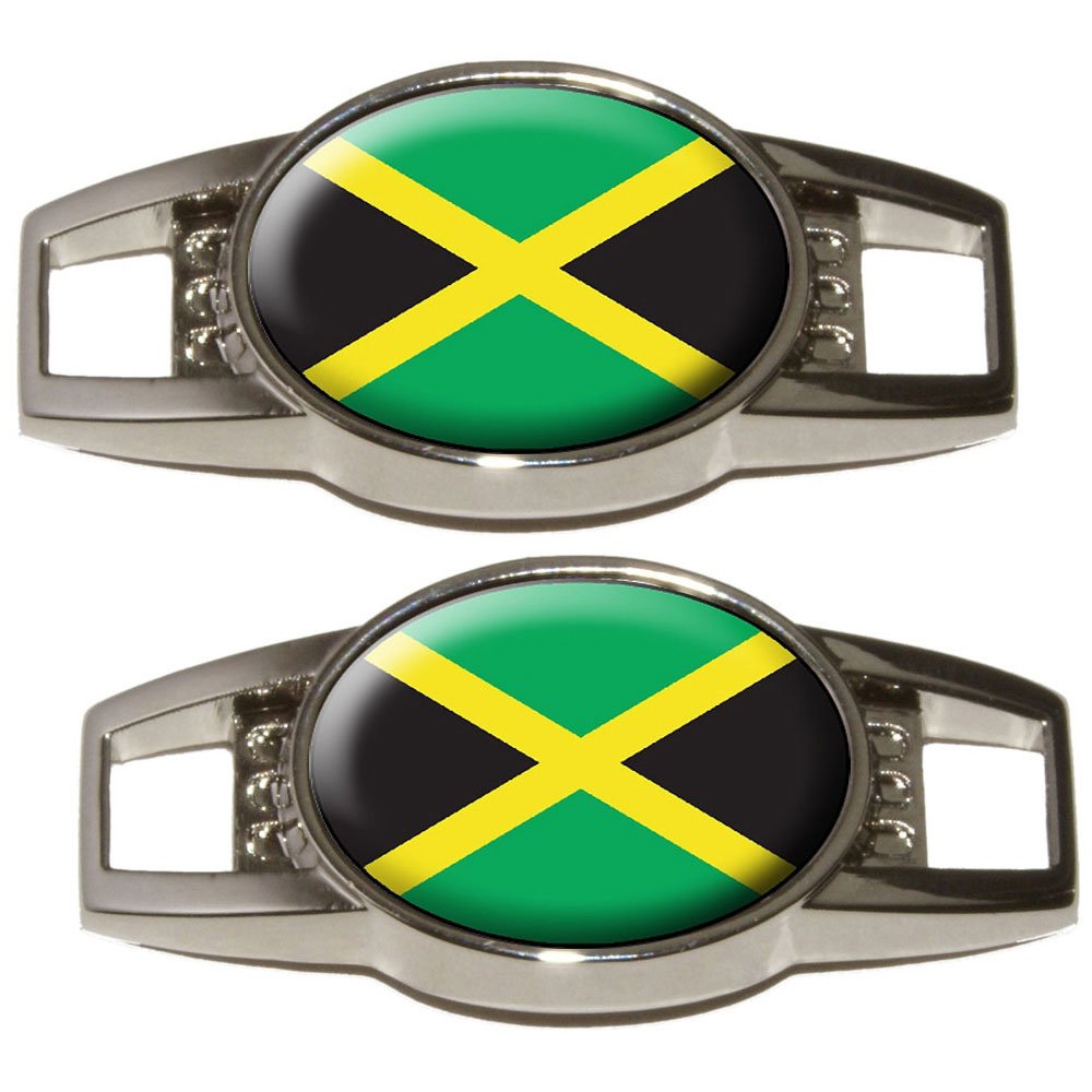 GRAPHICS & MORE Jamaica Flag - Shoe Sneaker Shoelace Charm Decoration - Set of 2 GRAPHICS & MORE