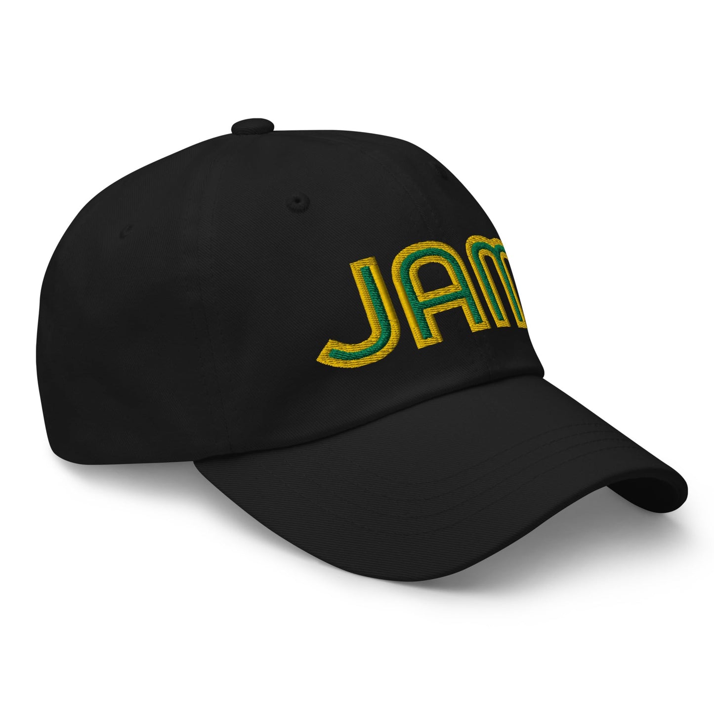 Jamaica National Flag Retro JAM Soccer Baseball Cap Dad Hat Black Imaging876