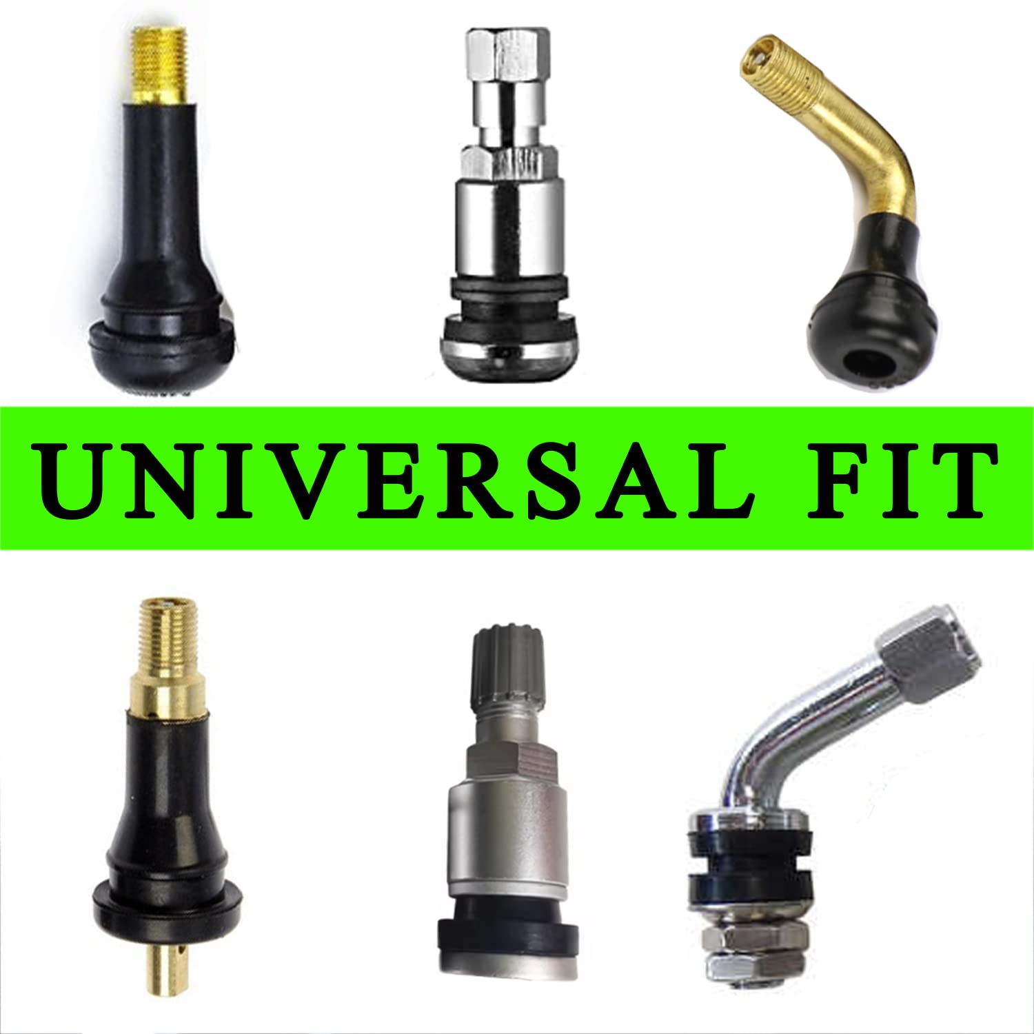 Jamaica Flag Jamaican Flag Tire Valve Stem Caps Cover, 4 Pcs Metal Black Air Valve Cap, Aluminum Car Wheel Stem Caps, Universal Stem Covers for Cars, Trucks, Bikes, Motorcycles, Corrosion Resistant Jowxsx