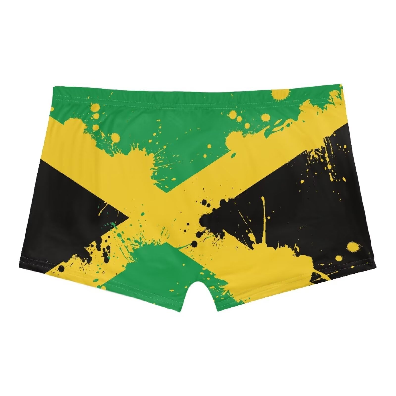 ZFRXIGN Jamaican Flag Booty Shorts Women's Running Yoga Shorts Quick-Dry Fitness Workout Athletic Shorts Medium Swimwear Black Yellow and Green ZFRXIGN