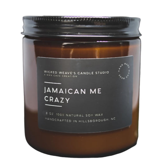 Wicked Weave's Candle Studio - Jamaican Me Crazy 8 oz Soy Wax Candle Wicked Weave's Candle Studio