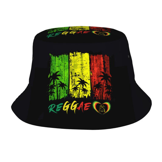 Reggae Jamaica Music Bucket Hat for Women Men Summer Sun Cap Fashion Outdoor Fisherman Hat Giinly