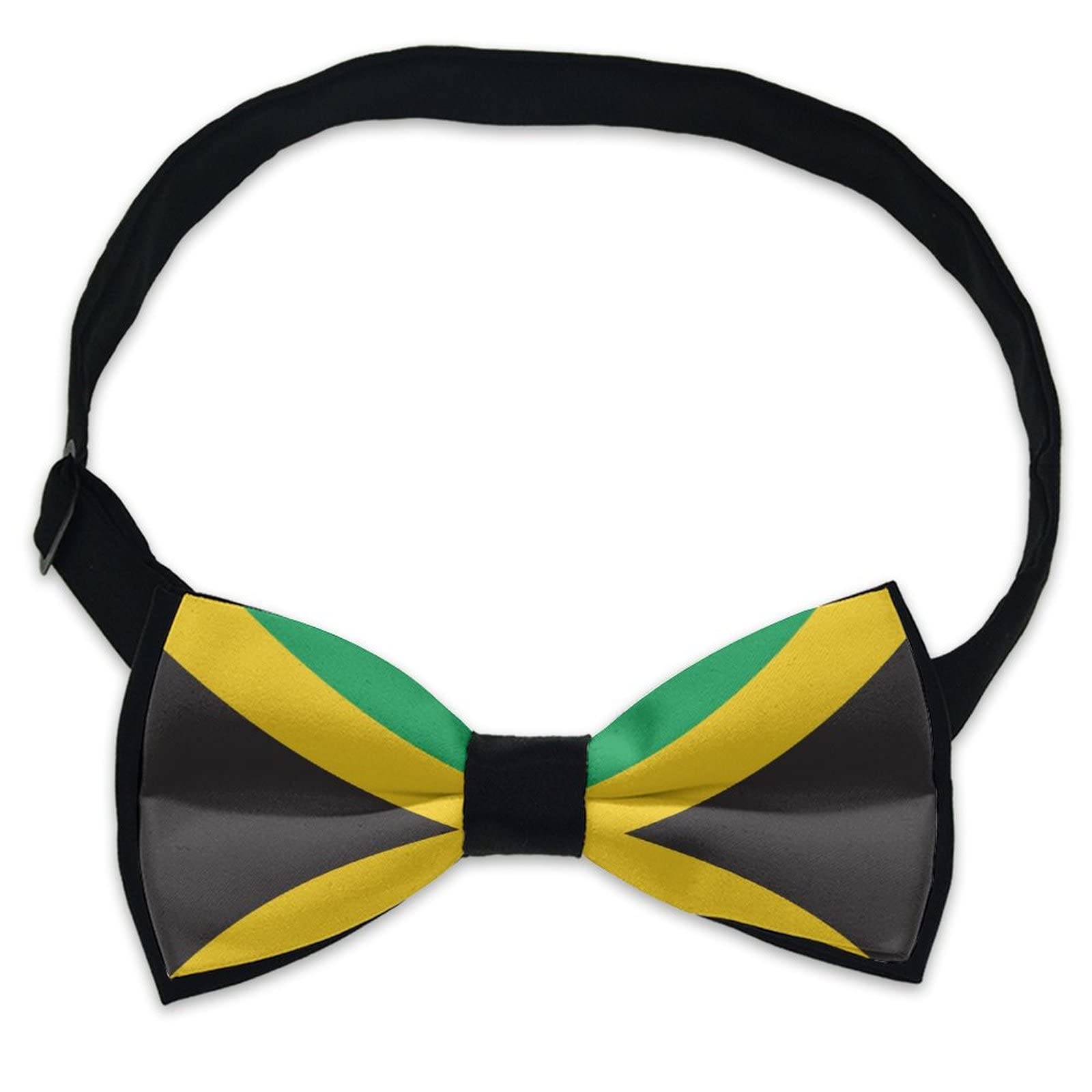 AMRANDOM Boys Bow Tie, Jamaica Jamaican Flag, Elegant Adjustable Pre-tied Formal School Uniform Bow Ties for Graduation Ceremony AMRANDOM