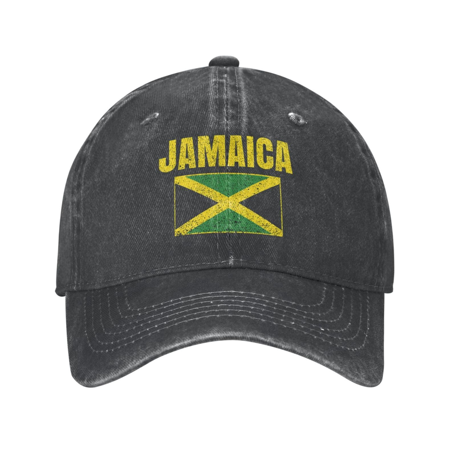 Qurdtt Jamaica Flag Baseball Cap, Adjustable Jamaica Jamaican Baseball Hat Golf Dad Hat for Men Women Qurdtt