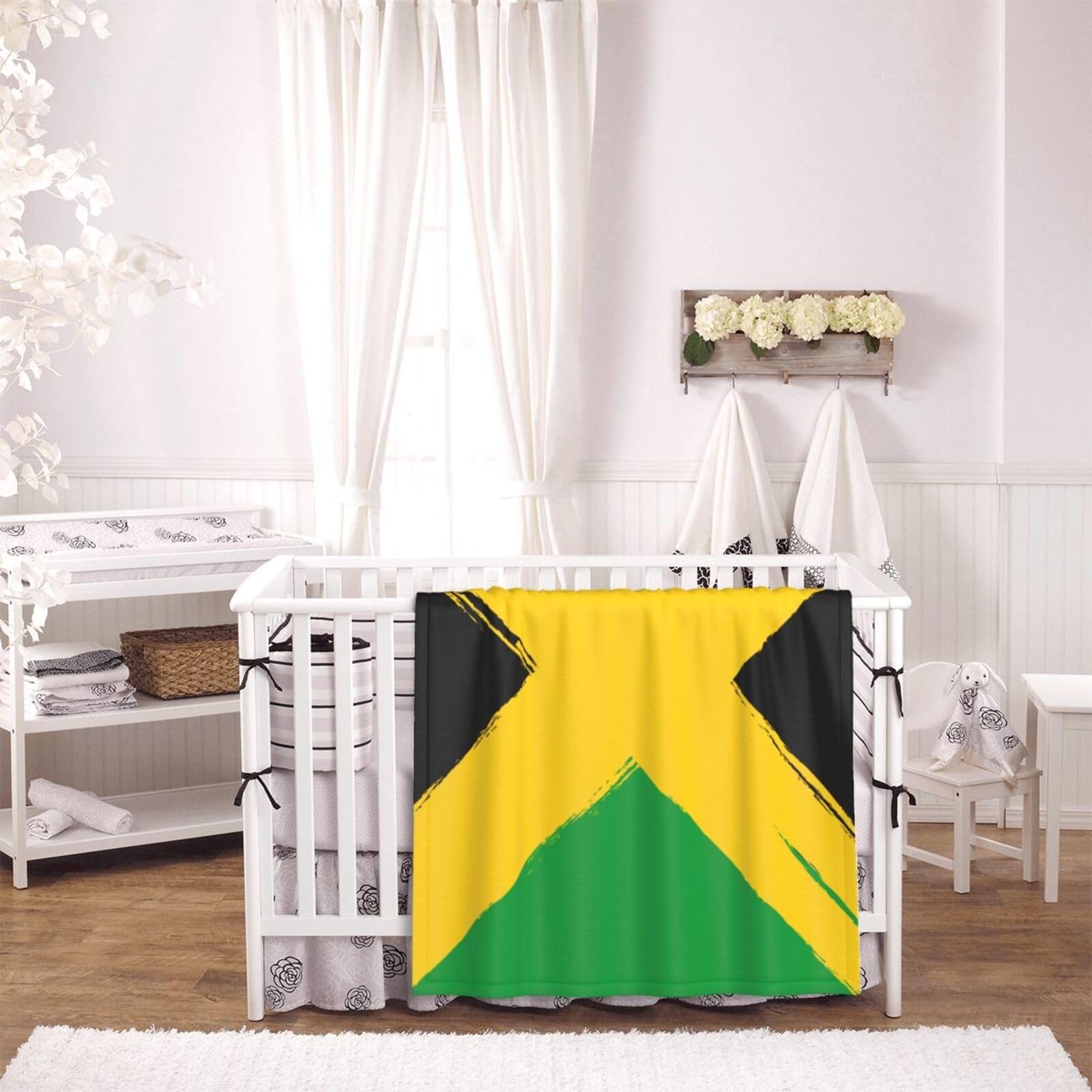 Baby Blanket for Boys Girls,Jamaican Flag Soft Fleece Blanket Toddler Baby Newborn Blanket Swaddle Blanket Gifts 30 X 40 inches Imaging876