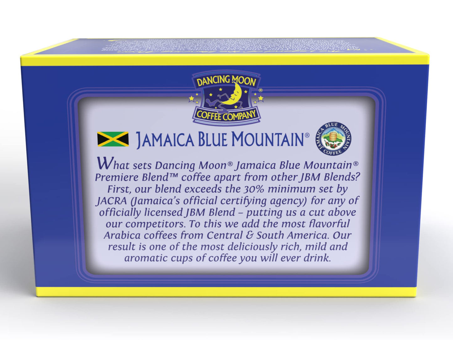 Dancing Moon Coffee - Jamaica Blue Mountain® Premiere Blend - Medium Roast - Single Serve Pods Dancing Moon Coffee