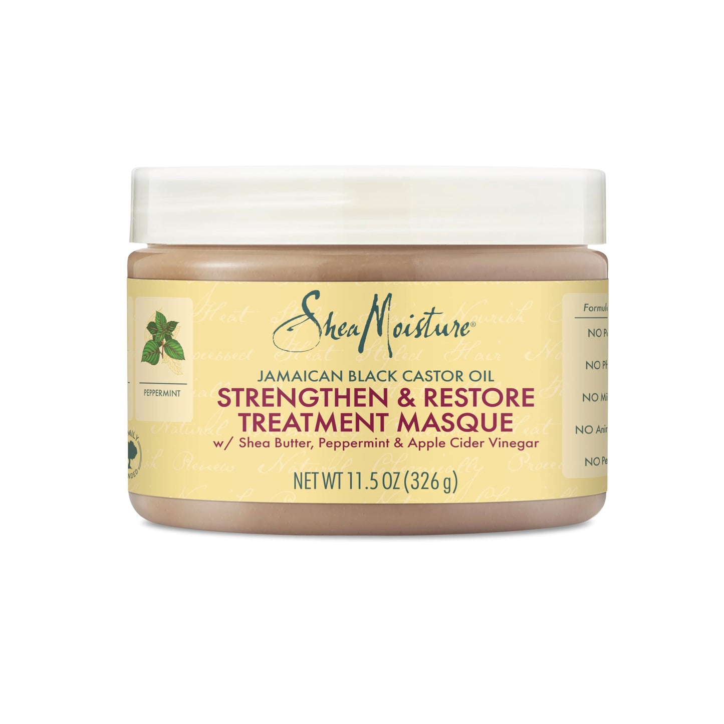 SheaMoisture Jamaican Black Castor Oil Treatment Masque Jamaican Black Castor Oil For Dry Hair Paraben Free Hair Mask 11.5 oz SheaMoisture