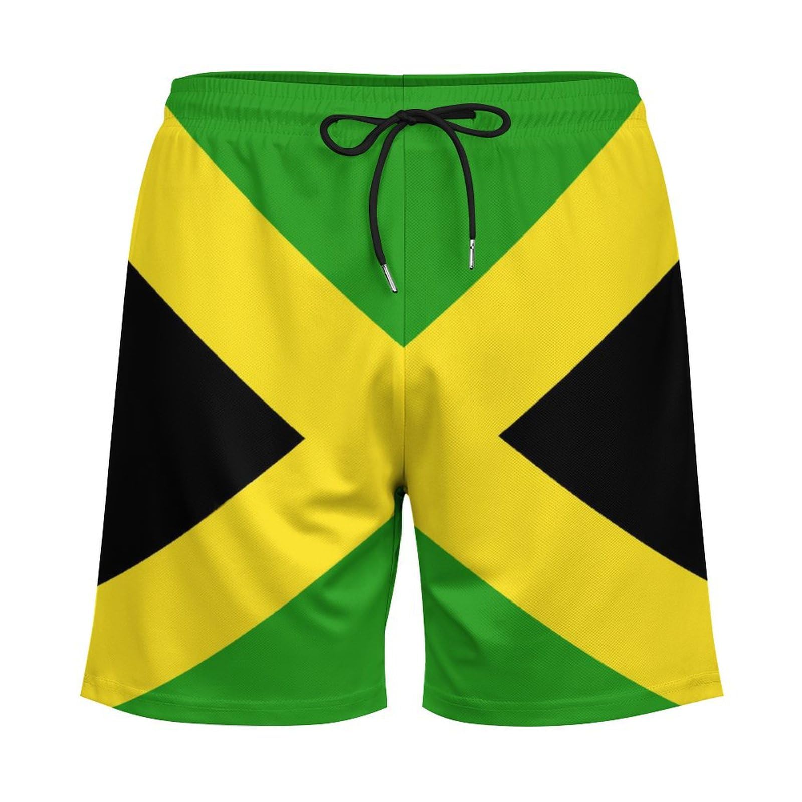 Heucapc Men's Board Shorts Jamaican Flag Quick Dry Swimming Trunks Jamaican Style Swim Trunks Summer Beach Shorts XL Heucapc